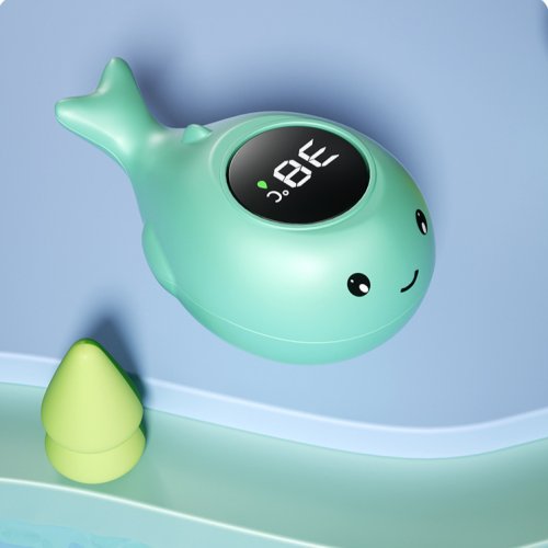 Cartoon walvis-groen