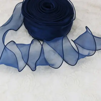 Image de Ruban Organza Ondulé 50mm - Décoration Cheveux & Bricolage