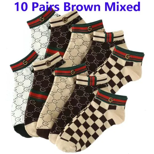 10Pairs-bruin gemengd