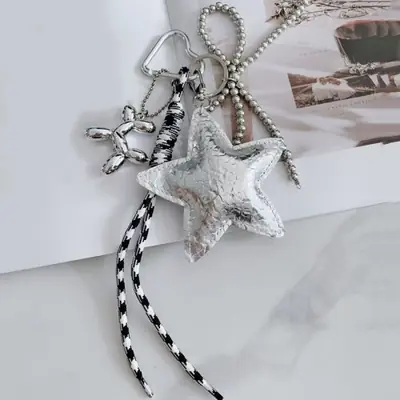 Image de Sac Pendentif Étoile Mignon avec Ballon Chien Arc-en-Ciel