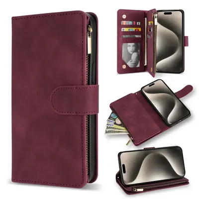 Image de Étui Portefeuille Cuir Magnétique pour iPhone