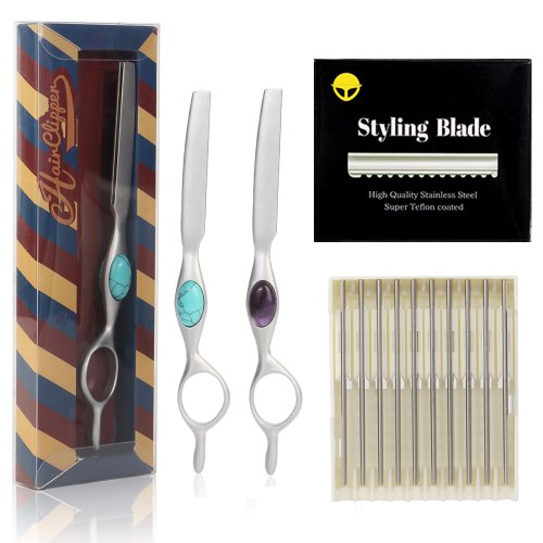 Zdjęcie Profesjonalne Ostrze do Maszynki Fryzjerskiej Purple Dragon – Naturalne Noże do Strzyżenia Włosów i Przerzedzania, Idealne dla Salonów Fryzjerskich