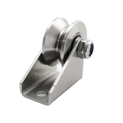 Image de Rouleau de Roue Coulissant en Acier Inoxydable 304 - Détachable & Robuste
