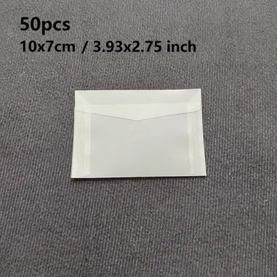 Image de Enveloppes Translucides Vierges - 50 Pièces