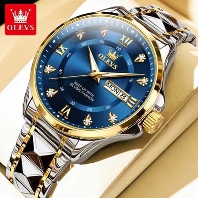 Image de Montre de Couple Luxe avec Cadran Diamant - Étanche & Quartz