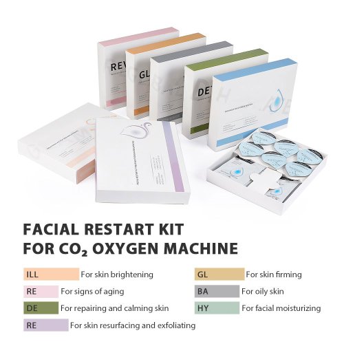 Imagen de Máquina de belleza de oxígeno con burbujas de CO2 para SPA Facial, cápsulas de CO2, suero, Gel, cuidado de la piel, hidratación, cápsulas de oxígeno CO2, kits exfoliantes