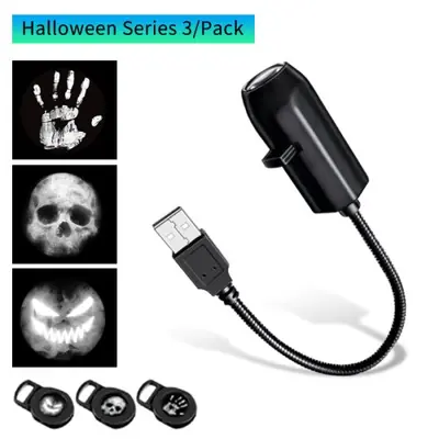 Image de Veilleuse Projecteur LED Citrouille Halloween & Lune