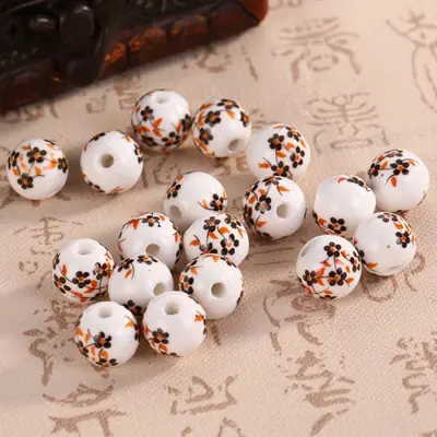 Image de Perles de Séparation Fleurs Rondes 6-12mm - Lot de 10