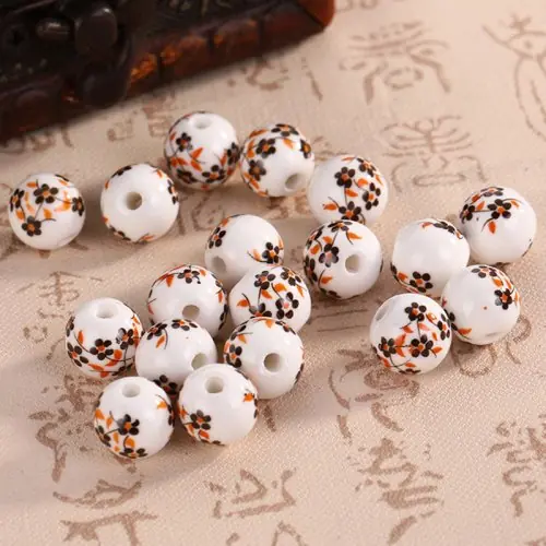 Image de Perles de Séparation Fleurs Rondes 6-12mm - Lot de 10