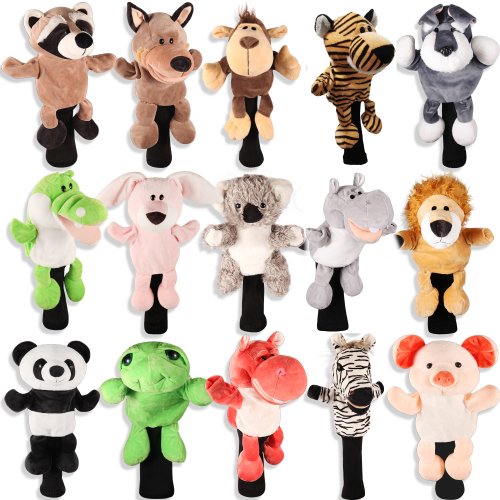 Image of Adorable Plush Animal Golf Club Headcover with Secure Closure for Driver Protection