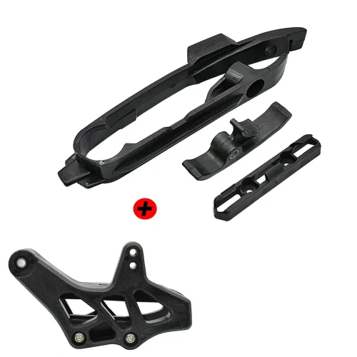 Immagine di Per KTM SX SXF XC XCF 125 200 250 300 350 450 2012-2018 2019 2020 Kit cursore catena forcellone Guida protezione catena Fascetta tubo freno