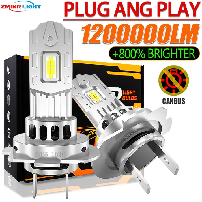 Image de LED H4/H7 Phare Voiture 6500K Ultra Lumineux