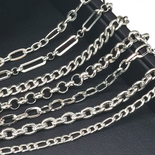 Immagine di Collana a Catena in Acciaio Inossidabile 1 Metro - Per Gioielli Fai da Te