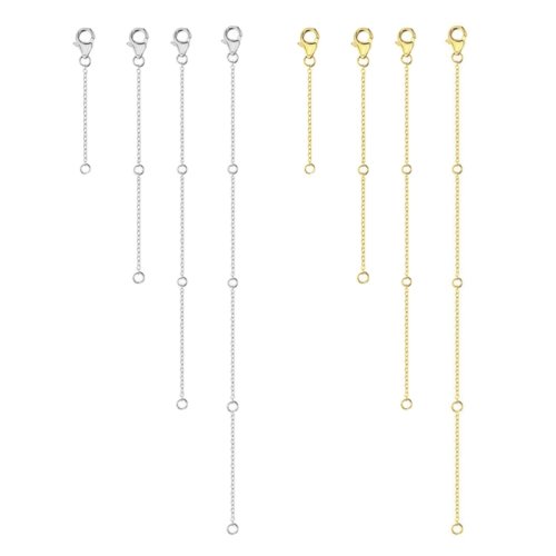 Imagen de Extensor de Joyería Durable con Cierres de Langosta Ajustables y Conectores para Cadena de Extensión
