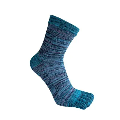 Image de Chaussettes à 5 Doigts Homme - Coton Bio Rayé & Anti-Bactérien