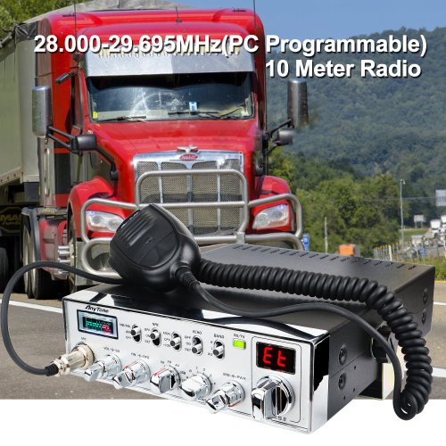 Zdjęcie Anytone ARES II – profesjonalny nadajnik-odbiornik radiowy 10-metrowy z mocą 40 W, obsługą AM, FM, USB, LSB, funkcją VOX, NB i ANL w paśmie 28,000–29,695 MHz