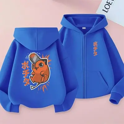 Image de Sweat à Capuche Tronçonneuse Denji Pochita - Manga Anime