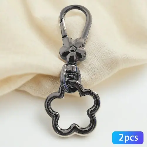 Image de Porte-clés Fleurs Mignon - 2 Pièces avec Fermoir Homard