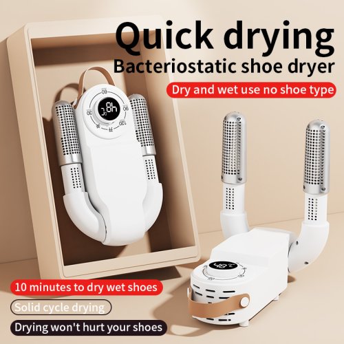 Imagen de Secador de Zapatos Eléctrico con Luz UV, Desodorizante y Esterilizador Inteligente con Temporizador para Secado Rápido en Casa