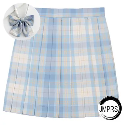 Image de Jupe Plissée à Carreaux avec Nœud Papillon - Style Harajuku