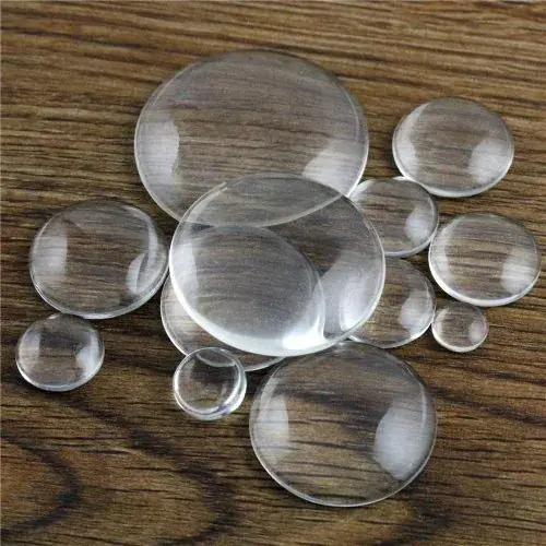 Image de Cabochons en Verre Ronds Transparent - 6mm à 35mm
