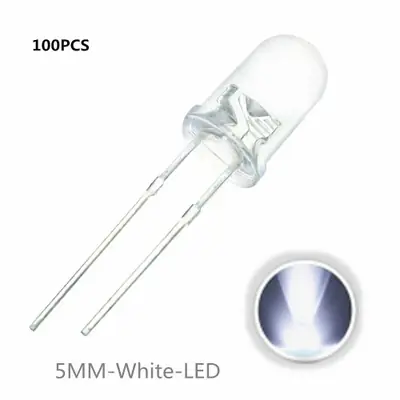 Image de Kit LED 5mm Multicolore - 100 Pièces pour Bricolage Électrique