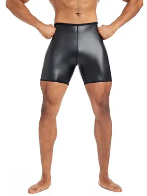 Image de Shorts en Cuir Artificiel Homme - Style Streetwear