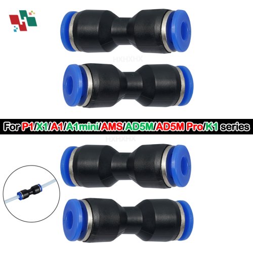 Zdjęcie Złączka Pneumatyczna do Drukarki 3D Bambu Lab X1C, X1, P1P, P1S – Rurka PTFE 1.75 mm, Wytłaczarka Żarnika, Złącze Pneumatyczne dla Systemu AMS