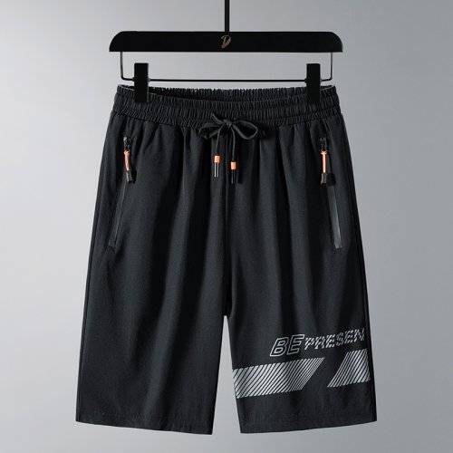 Immagine di Pantaloncini da uomo Pantaloni elasticizzati in seta di ghiaccio 6XL 7XL 8XL Plus Size Summer Beach ...