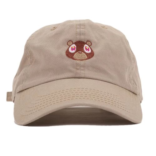 Imagen de Kanye West Ye Bear Dad gorra de béisbol encantadora de verano para hombres y mujeres Snapback Unisex versión exclusiva Hip Hop sombrero de estilo caliente