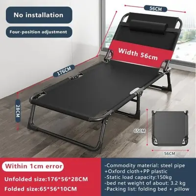 Image de Lit de Camping Pliable Multifonctionnel