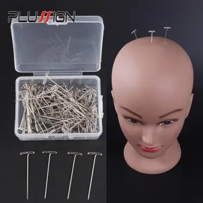 Image de Épingles T pour Perruques - 50 pcs
