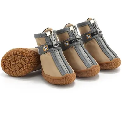 Image de Chaussures Anti-Dérapantes pour Chien - Protection Chaude & Respirante