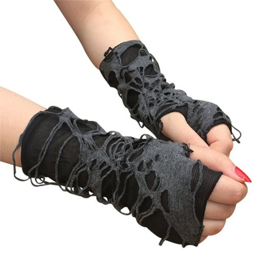 Imagen de Guantes Góticos Rotos para Halloween