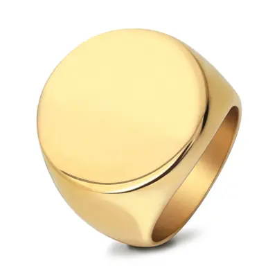 Image de Bague Homme Personnalisée - Gravure Nom & Photo