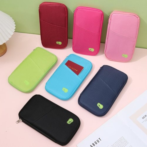 Immagine di Porta documenti da viaggio in stile portafoglio multifunzionale Borsa per organizer per portafoglio per passaporto stile donna da uomo Disponibile all'ingrosso