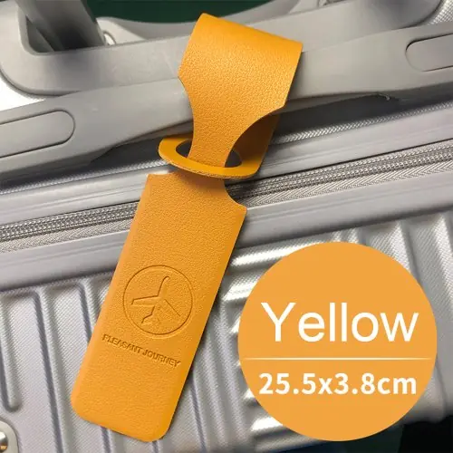 Image de Étiquette de Bagage Personnalisée - Style Avion & Logo