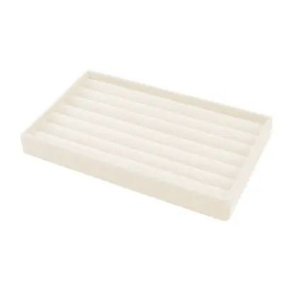 Image de 1 pièce plateau à bijoux floqué couleur beige