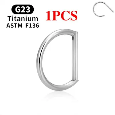 Image de Piercings en Titane F136 - Anneaux Articulés pour Nez, Cartilage & Tragus