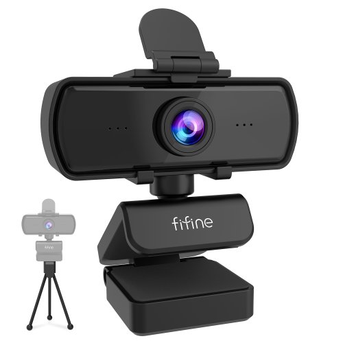Imagen de Cámara Web Full HD 1440p con Micrófono Integrado y Trípode para Escritorio y Portátil – Ideal para Transmisiones en Vivo y Videollamadas de Alta Calidad