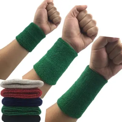 Image de Bracelet de Poignet Sportif - Soutien & Absorption de la Transpiration