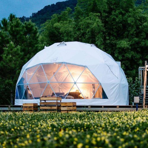 Image de Tente Geodesique Transparente Glamping Luxe