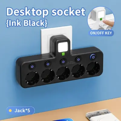 Image de Prise Électrique Multi-Ports USB-C avec 4 Prises