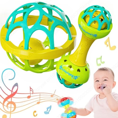 Imagen de Sonajeros Educativos para Bebés de 0 a 12 Meses - Juguetes Sensoriales con Shaker, Grab & Spin para Desarrollo Temprano, Ideal como Regalo para Niños y Niñas