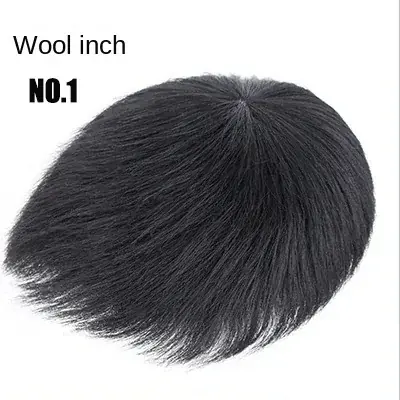 Image de Toupet Homme Naturel 16x18cm - Cheveux Réels avec Pince