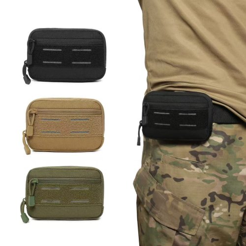 Image of Tactical Molle Admin Pouch Outdoor EDC Tool Bag Waist Fanny Pack for Hunting, Camping, and Survival Gear Storage