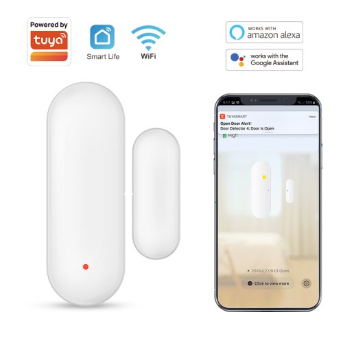 Afbeelding van Tuya Smart Wifi Deursensor Smart Home Open Close Detector Smartlife App Control Notification Compatibel Met Alexa Google Home