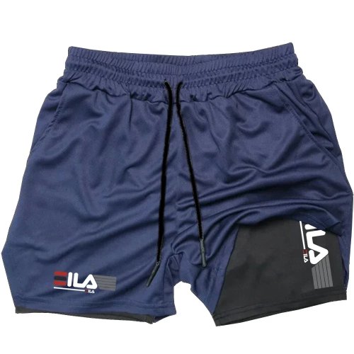 Short Sport Homme 2 en 1 Respirant & Séchage Rapide
