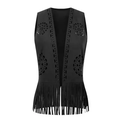 Image de Gilet Faux Daim Franges - Style Punk & Bohème