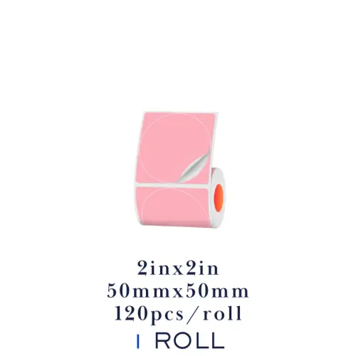 Image de Étiquettes Rondes Colorées 50mm - Imprimantes Portables